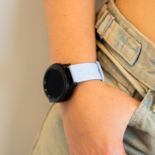 xoxo Wildhearts - Amazfit GTS 3 siliconen bandje Leopard Print - light blue