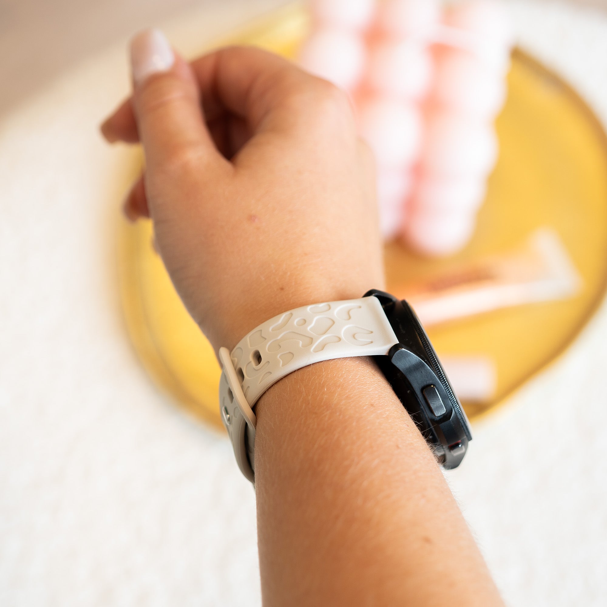 xoxo Wildhearts - Amazfit GTS 4 (Mini) siliconen bandje Leopard Print - starlight