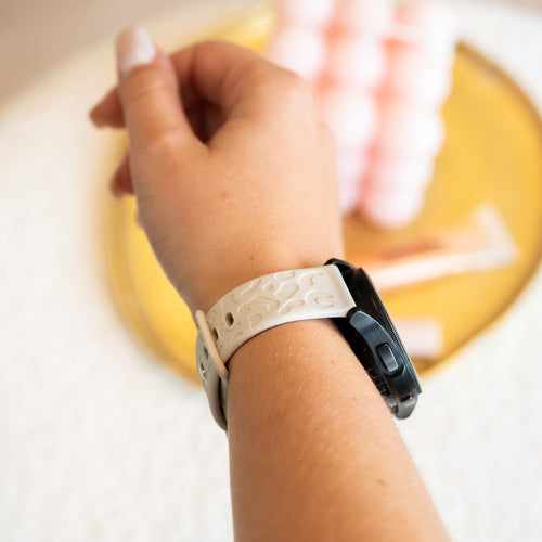 xoxo Wildhearts - Amazfit GTS 3 siliconen bandje Leopard Print - starlight