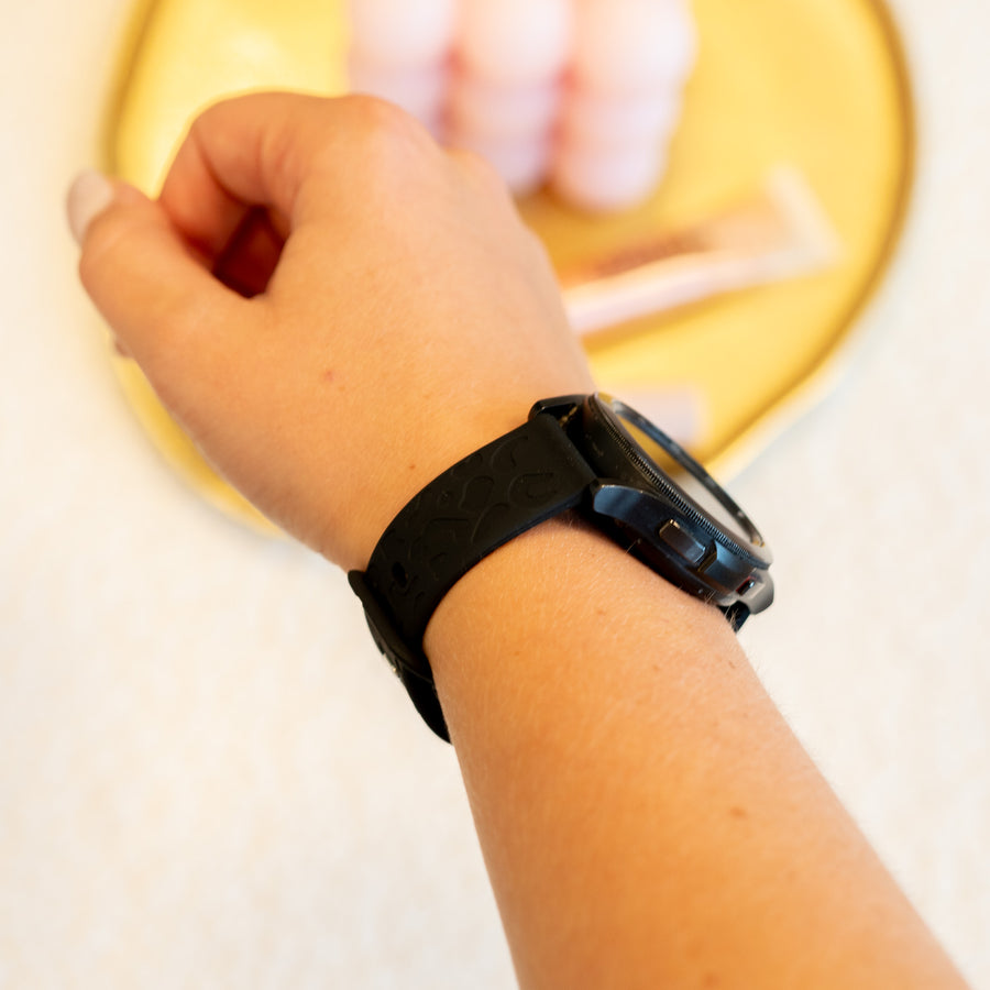 xoxo Wildhearts - Amazfit GTS 3 siliconen bandje Leopard Print - black