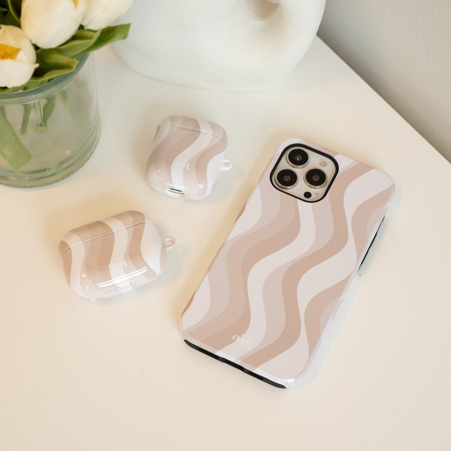 xoxo Wildhearts - AirPods 4 case - Minimal Nude
