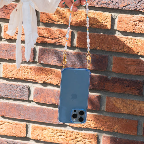 xoxo Wildhearts - Cord Case Blue - iPhone 15