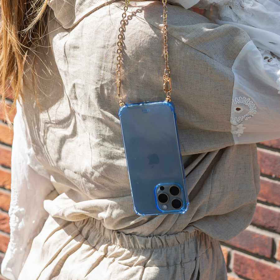 xoxo Wildhearts - Cord Case Blue - iPhone 15 Pro Max