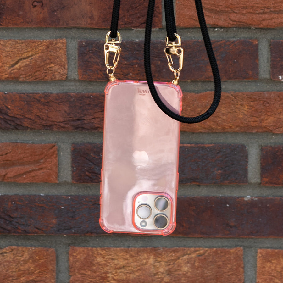 xoxo Wildhearts - Cord Case Pink - iPhone 15 Pro Max