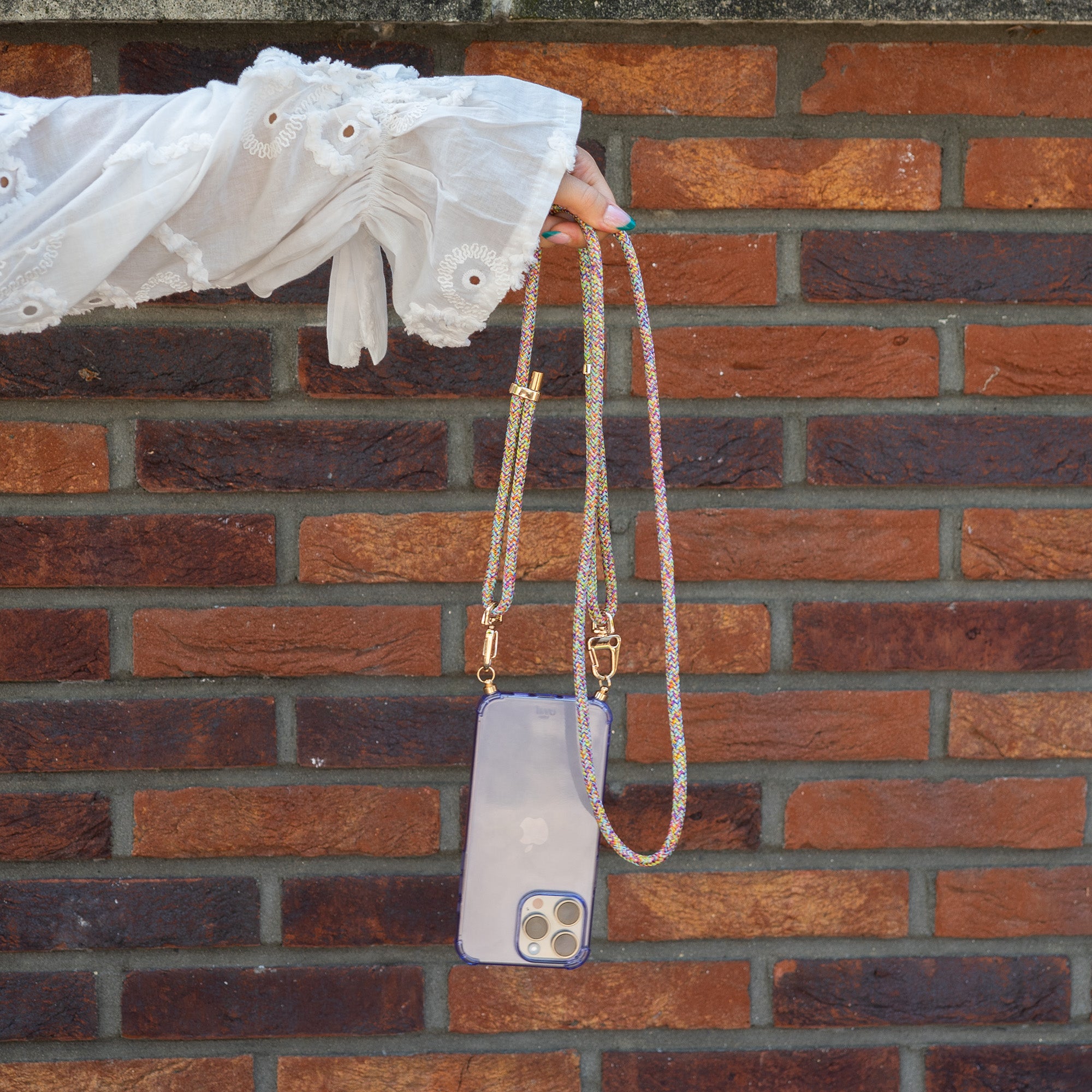 xoxo Wildhearts - iPhone 11 - Rainbow Vibes Cord Case Purple