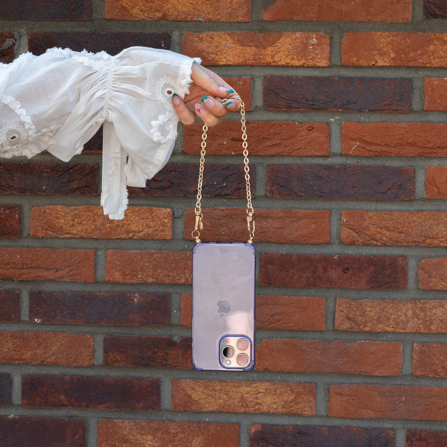 xoxo Wildhearts - iPhone 15 - Dreamy Cord Case Purple - Short Cord