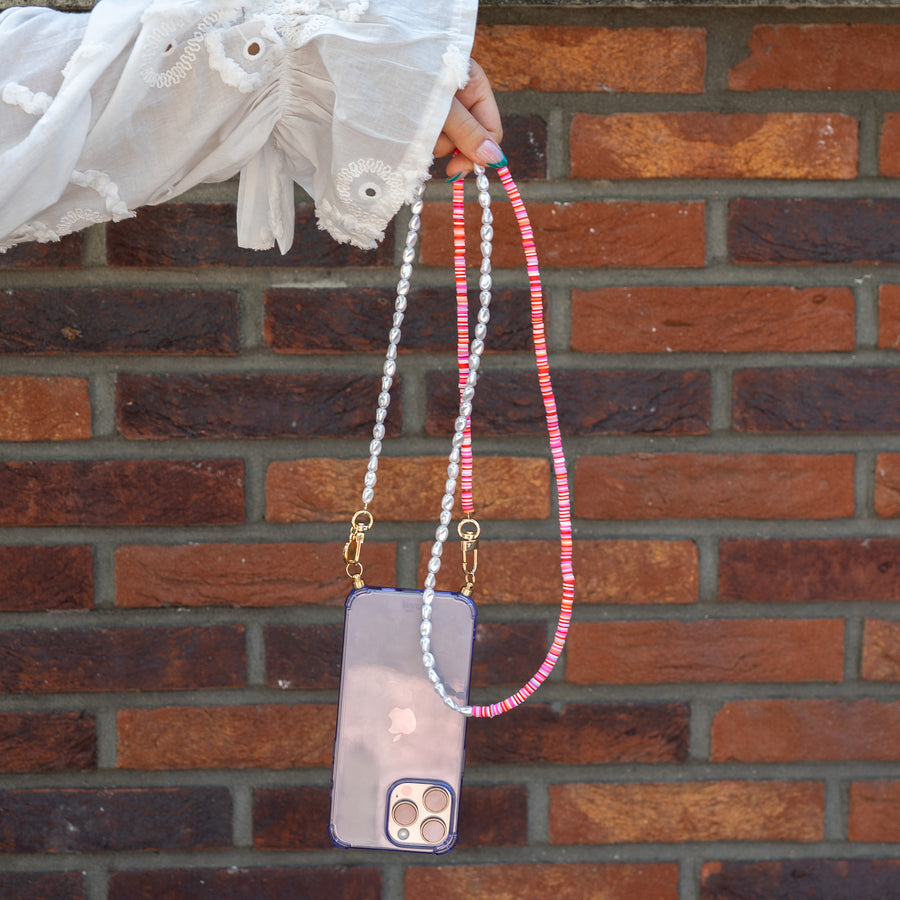 xoxo Wildhearts - iPhone 15 - Island Girl Cord Case Purple - Long Cord