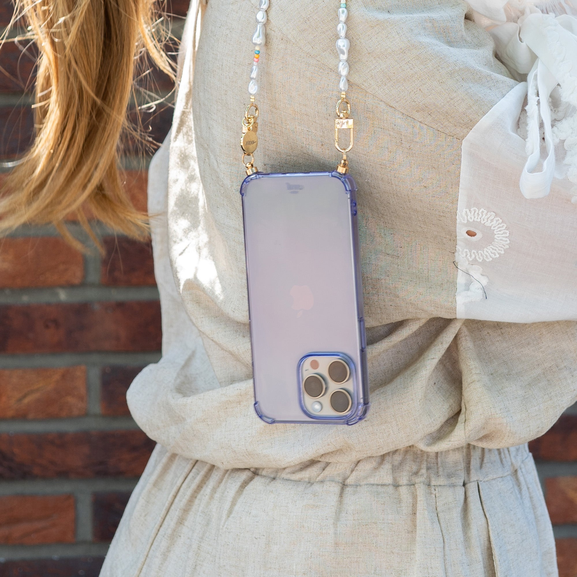 xoxo Wildhearts - Cord Case Purple - iPhone 14 Pro