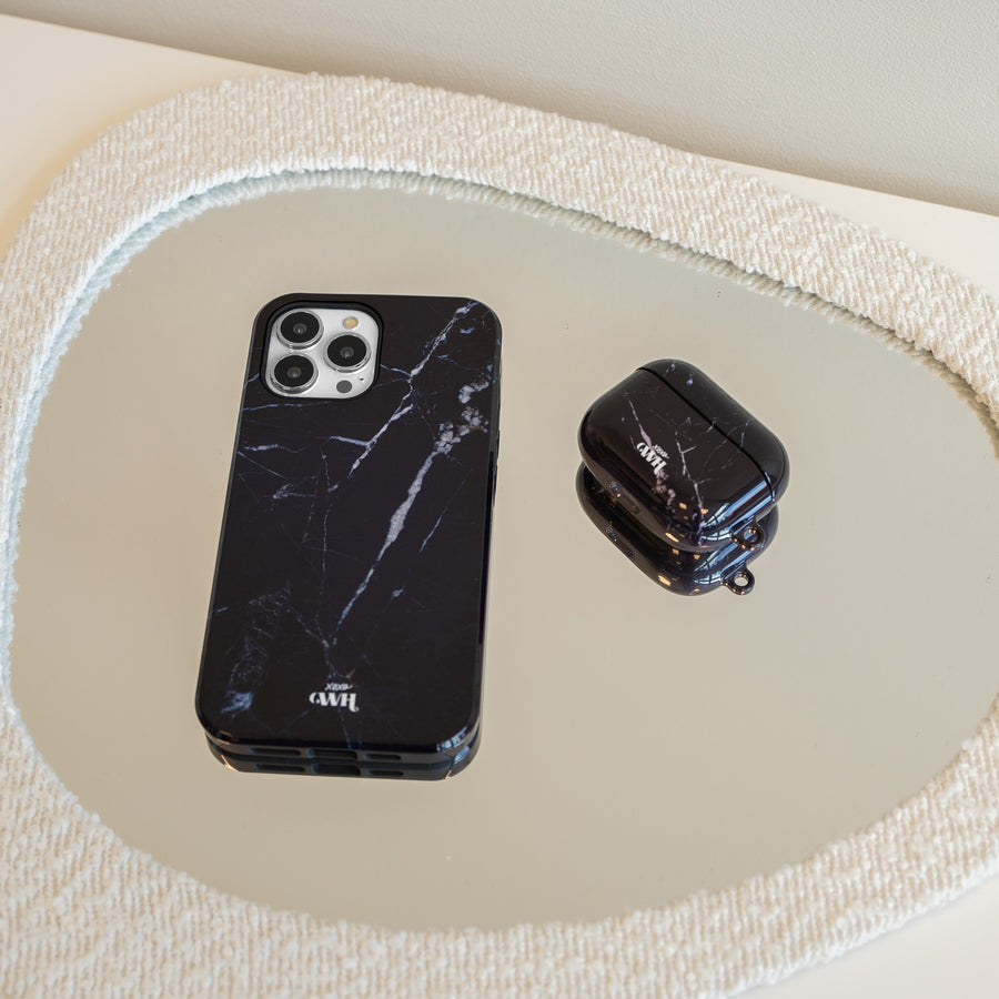 xoxo Wildhearts - AirPods Pro 2 - Marble Black Mood