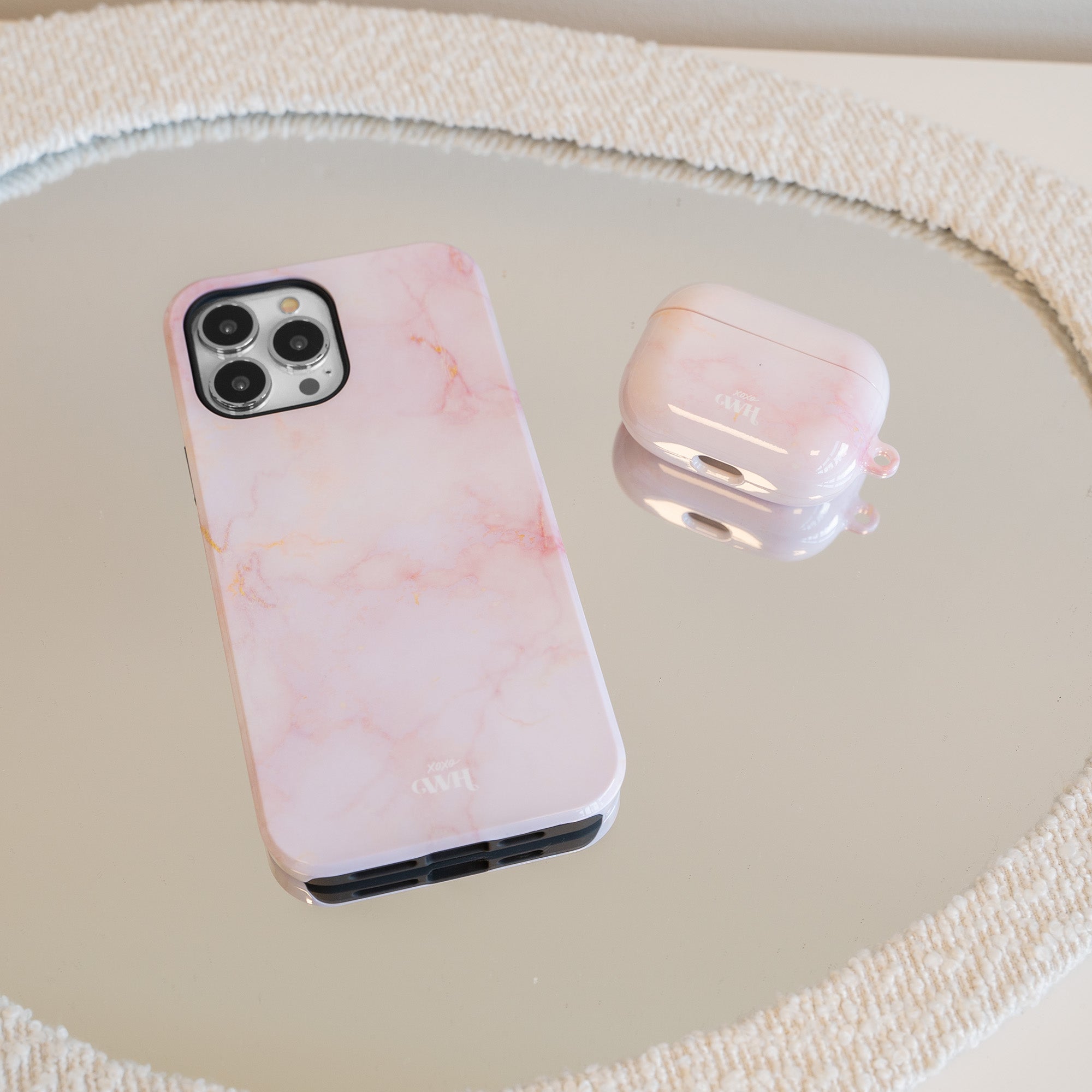 xoxo Wildhearts - AirPods Pro - Marble Dusty Pink
