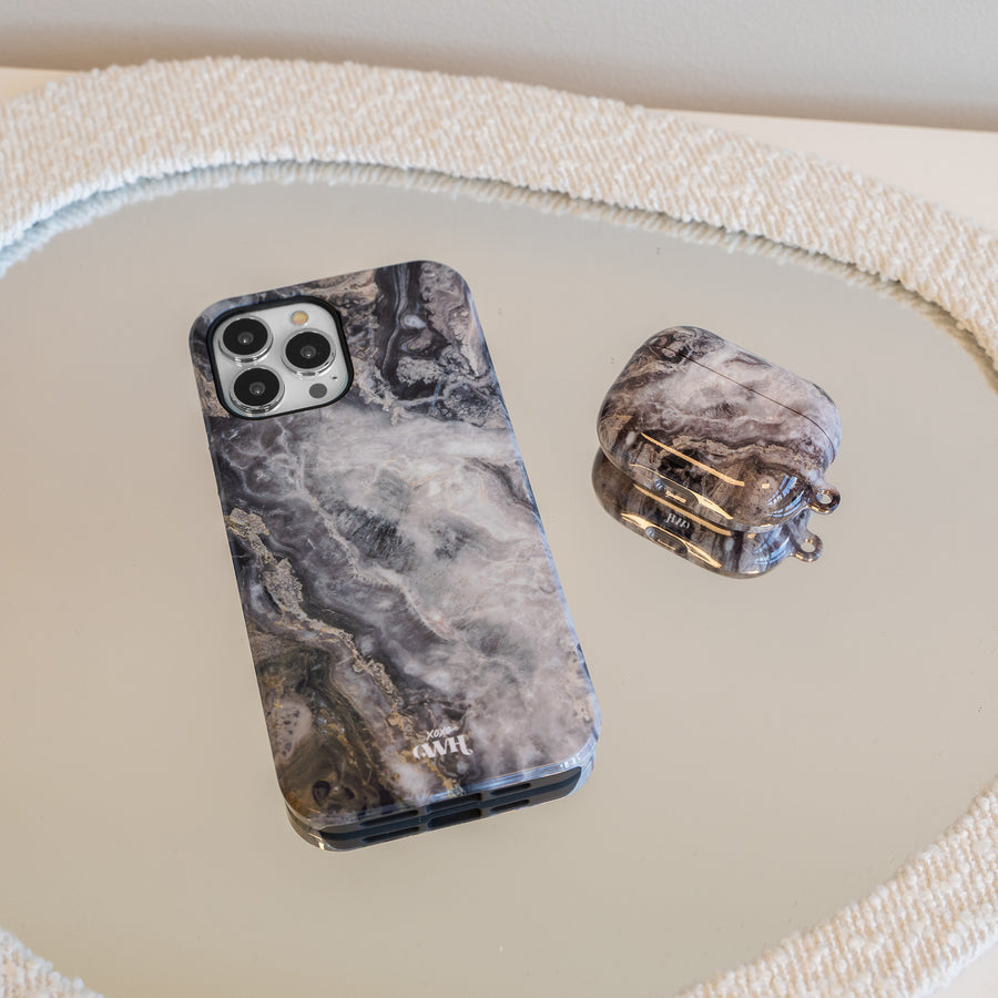xoxo Wildhearts - AirPods 4 case - Marble Grey River