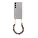 Funky Hearts Dark Brown Transparant Cord Case - Samsung Galaxy S23