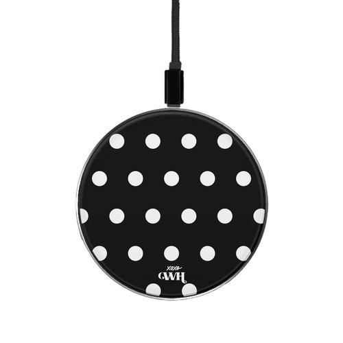 xoxo Wildhearts Wireless Charger - Polka Dots (Black)