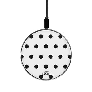 xoxo Wildhearts Wireless Charger - Polka Dots (White)