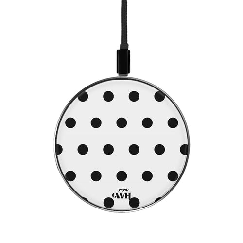 xoxo Wildhearts Wireless Charger - Polka Dots (White)