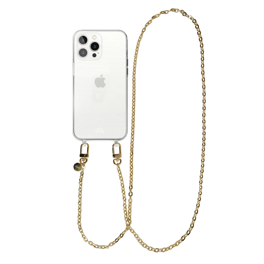 iPhone 15 Pro - Dreamy Transparant Cord Case - Long Cord
