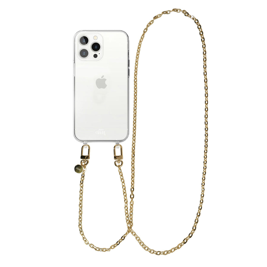 iPhone 14 Pro - Dreamy Transparant Cord Case - Long Cord