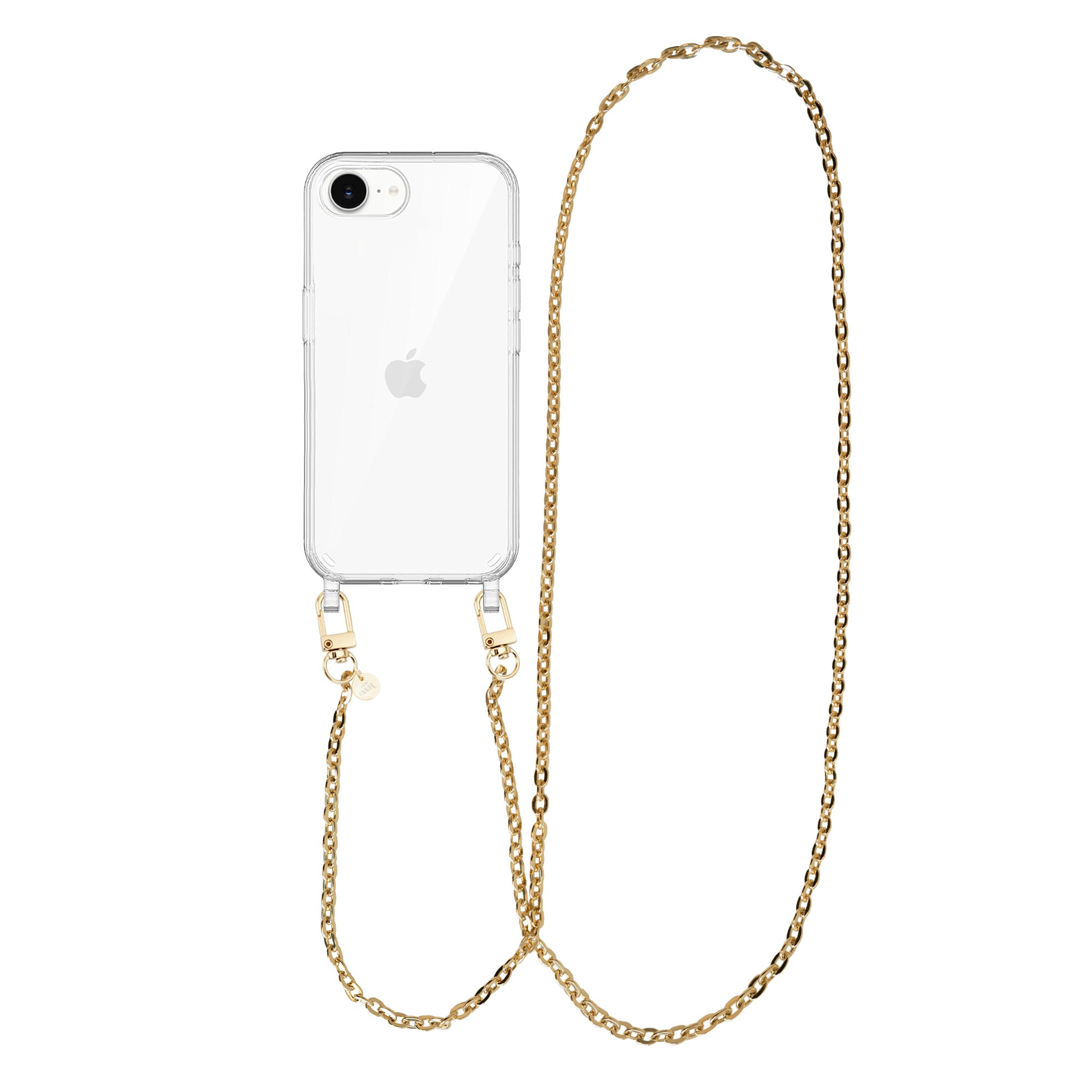 xoxo Wildhearts iPhone 16e - Dreamy Transparant Cord Case - Long Cord