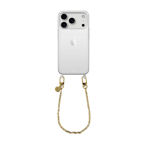 xoxo Wildhearts iPhone 17 Pro Max - Dreamy Transparant Cord Case - Short Cord
