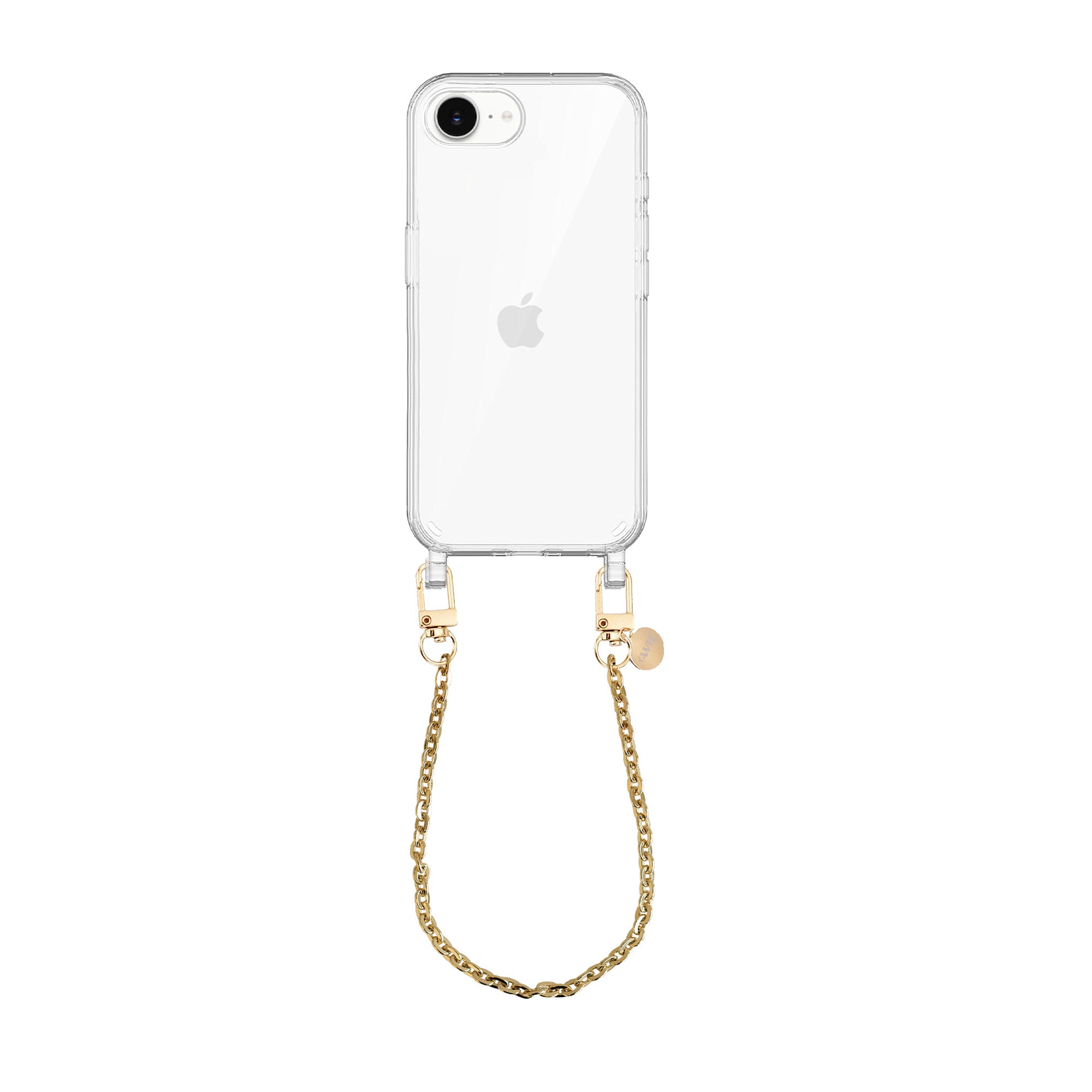 xoxo Wildhearts iPhone 16e - Dreamy Transparant Cord Case - Short Cord