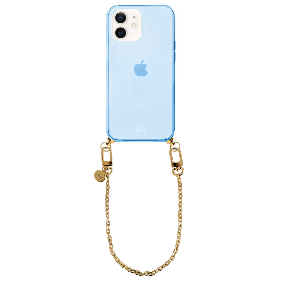 xoxo Wildhearts - iPhone 12 - Dreamy Cord Case Blue - Short Cord