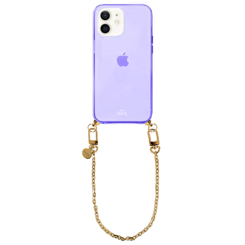 xoxo Wildhearts - iPhone 12 - Dreamy Cord Case Purple - Short Cord
