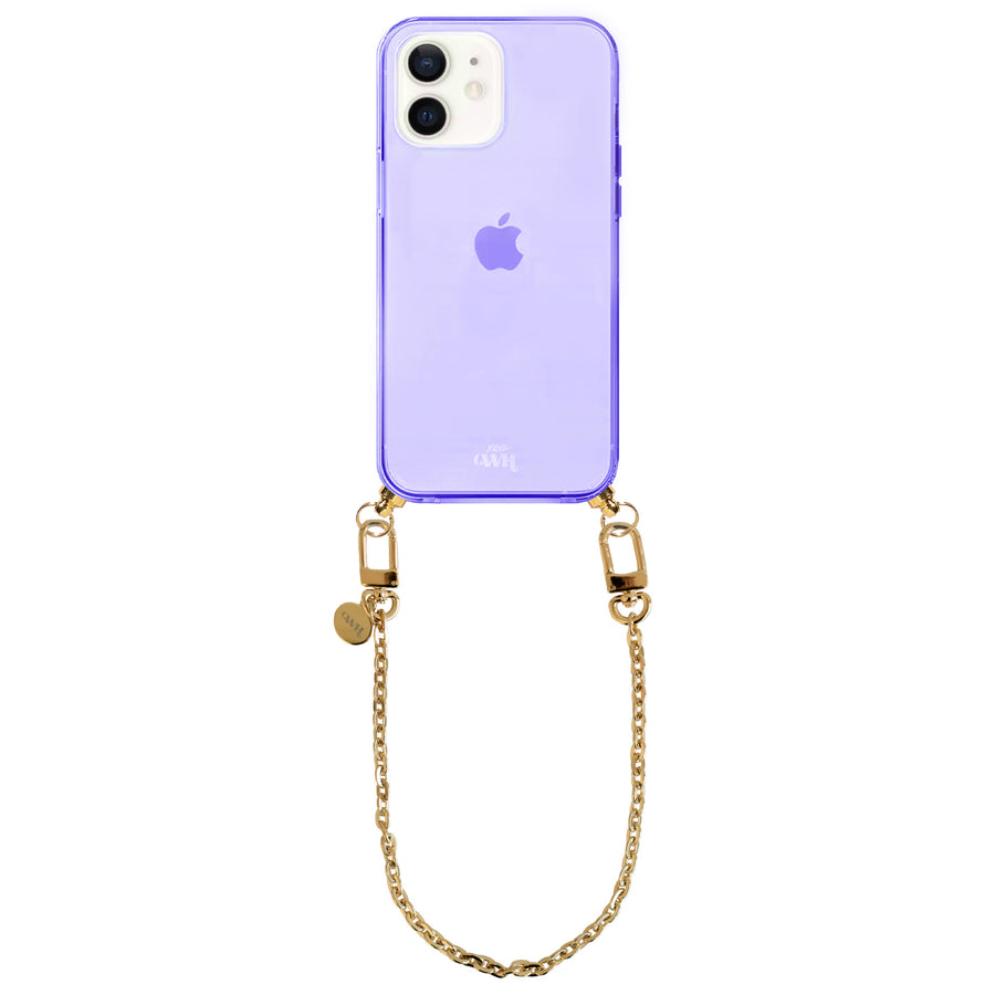 xoxo Wildhearts - iPhone 12 - Dreamy Cord Case Purple - Short Cord