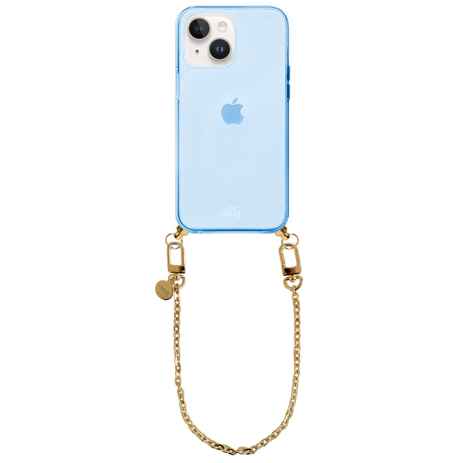 xoxo Wildhearts - iPhone 15 - Dreamy Cord Case Blue - Short Cord