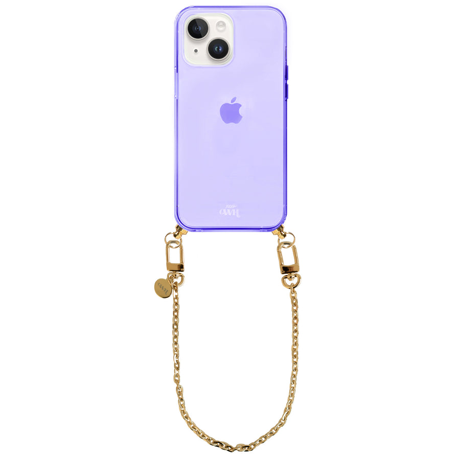 xoxo Wildhearts - iPhone 15 - Dreamy Cord Case Purple - Short Cord