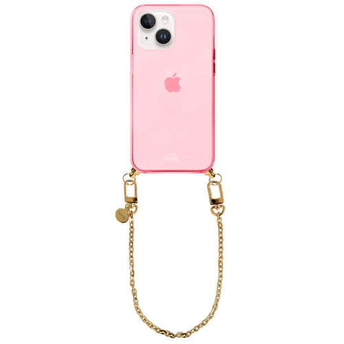 xoxo Wildhearts - iPhone 15 - Dreamy Cord Case Pink - Short Cord