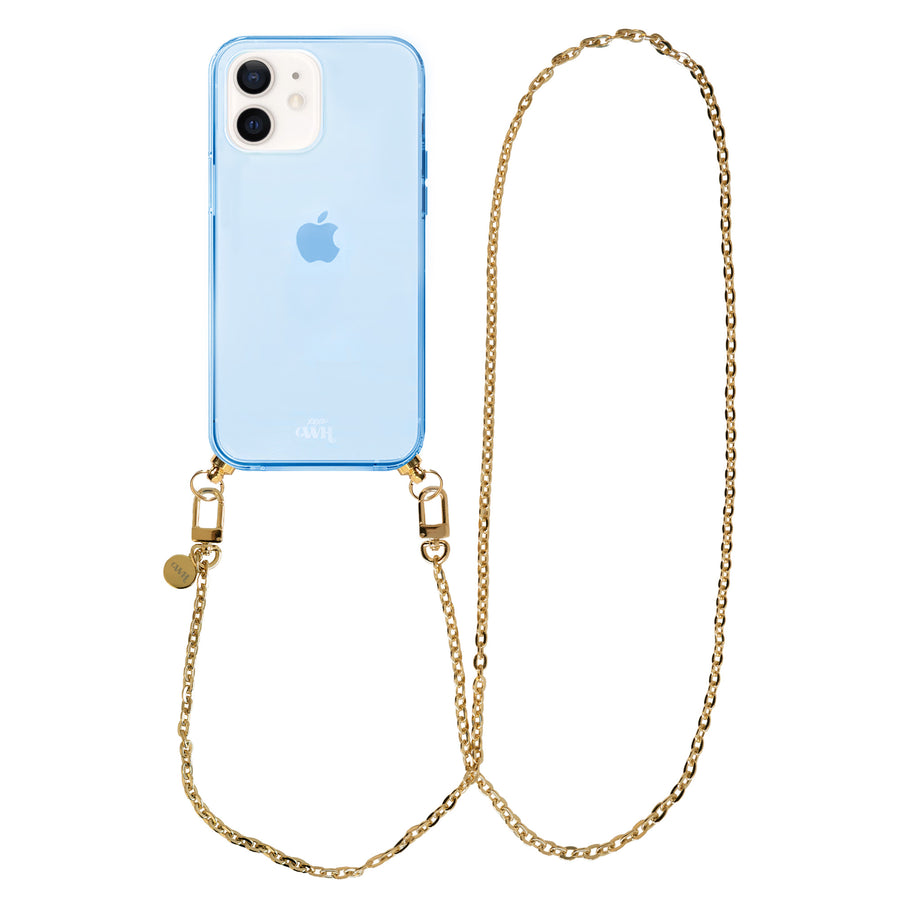 xoxo Wildhearts - iPhone 12 - Dreamy Cord Case Blue - Long Cord
