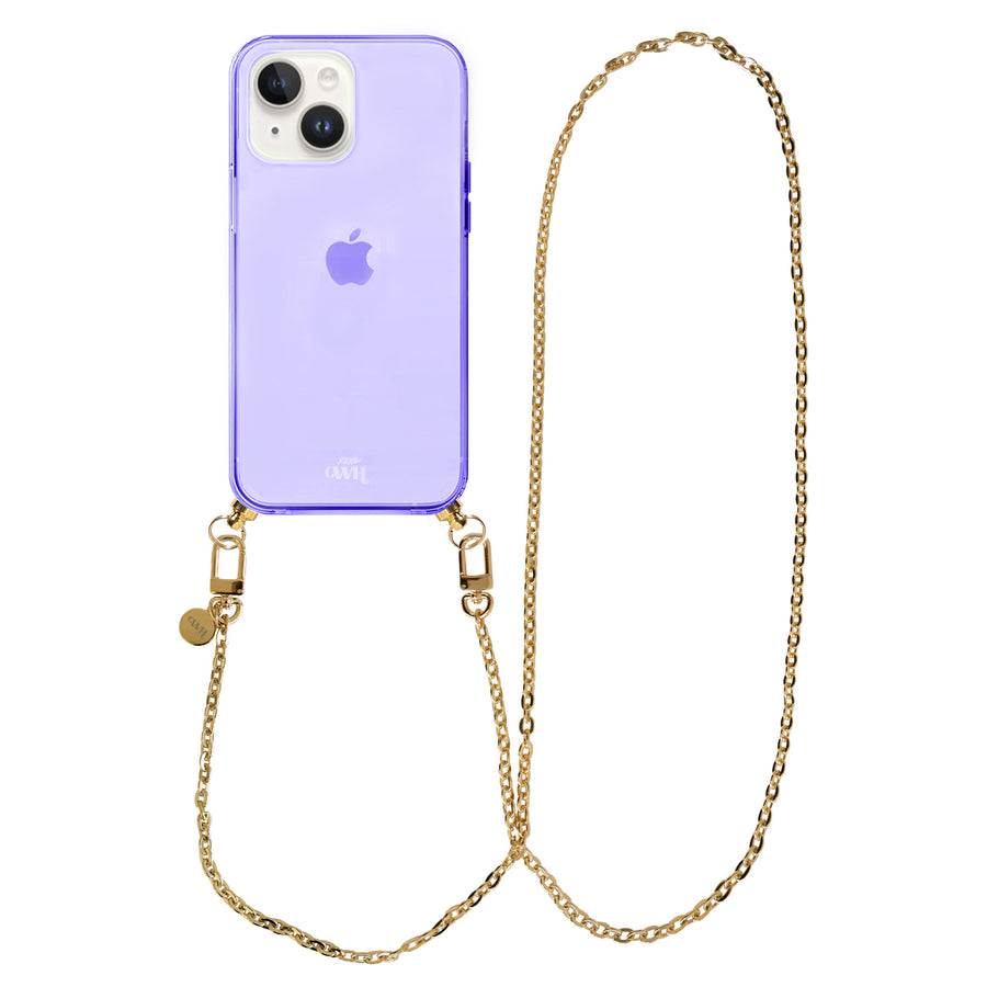 xoxo Wildhearts - iPhone 15 - Dreamy Cord Case Purple - Long Cord