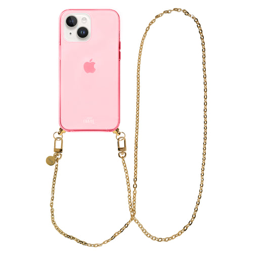 xoxo Wildhearts - iPhone 14 - Dreamy Cord Case Pink - Long Cord