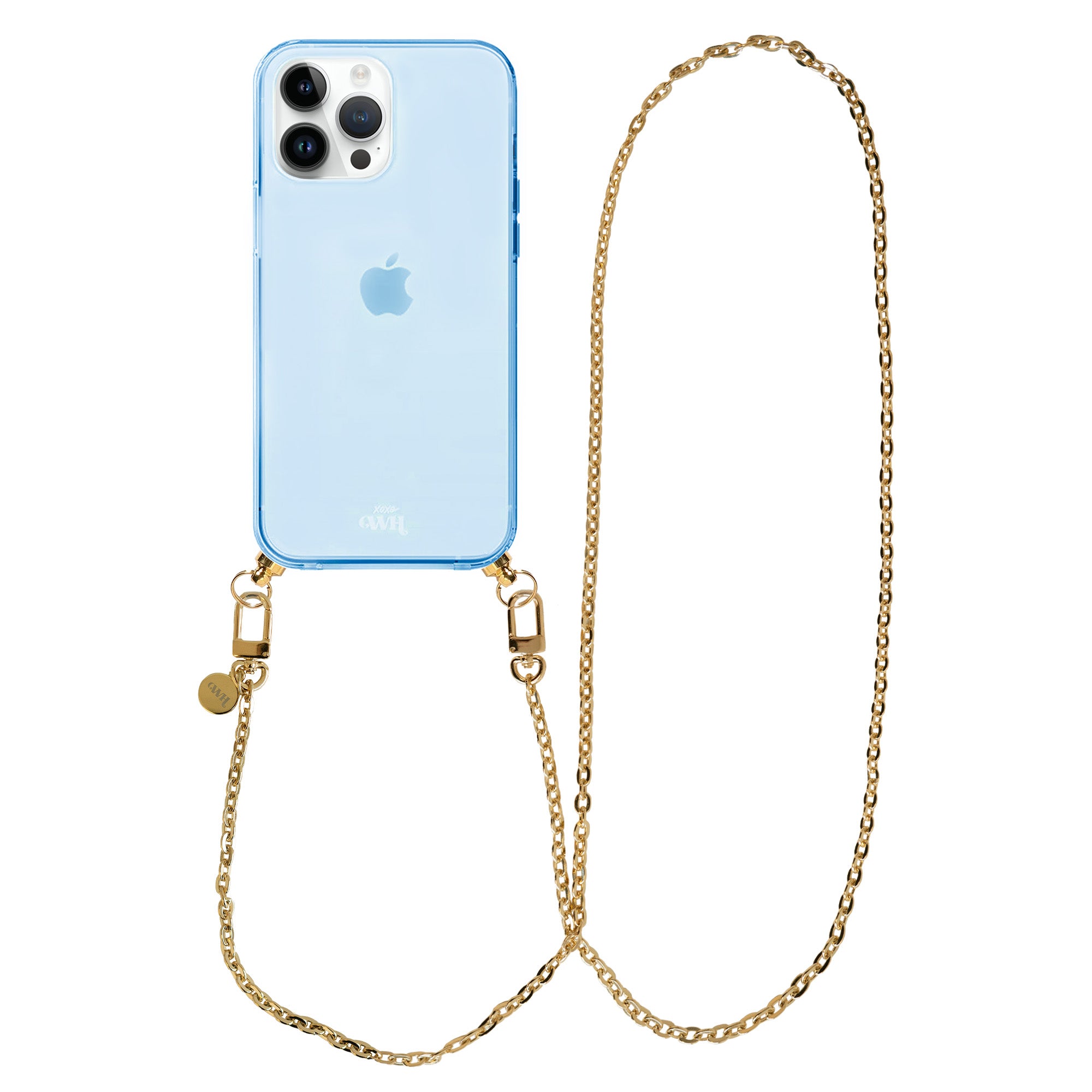xoxo Wildhearts - iPhone 14 Pro - Dreamy Cord Case Blue - Long Cord