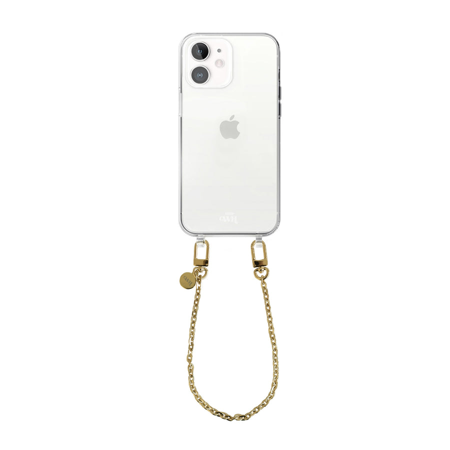 iPhone 12 - Dreamy Transparant Cord Case - Short Cord