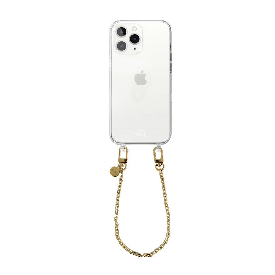 iPhone 12 Pro Max - Dreamy Transparant Cord Case - Short Cord