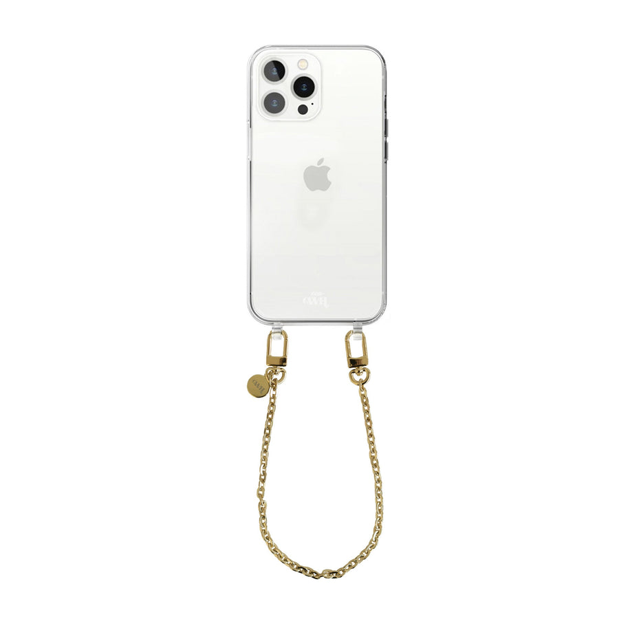 xoxo Wildhearts - iPhone 15 Pro - Dreamy Transparant Cord Case - Short Cord
