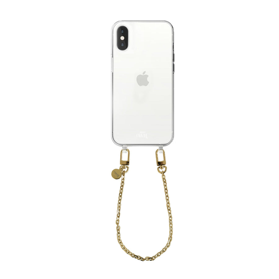 iPhone X/XS - Dreamy Transparant Cord Case - Short Cord