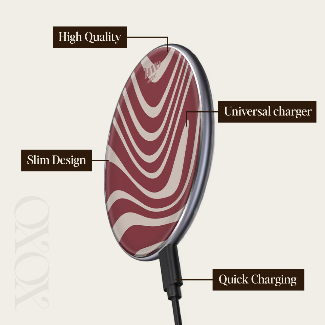 xoxo Wildhearts Wireless Charger - Boogie Wonderland Red