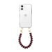 iPhone 11 - Funky Hearts (Burgundy) Transparant Cord Case