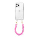 iPhone 11 Pro - Funky Hearts (Transparent Pink) Transparant Cord Case