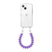 iPhone 14 Plus - Funky Hearts (Purple) Transparant Cord Case