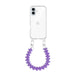 iPhone 17 - Funky Hearts (Purple) Transparant Cord Case