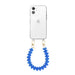 Funky Hearts (Denim Blue) Transparant Cord Case - iPhone 12
