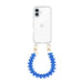 Funky Hearts (Denim Blue) Transparant Cord Case - iPhone 17