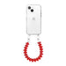 iPhone 14 - Funky Hearts (Red) Transparant Cord Case