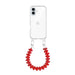 iPhone 17 - Funky Hearts (Red) Transparant Cord Case