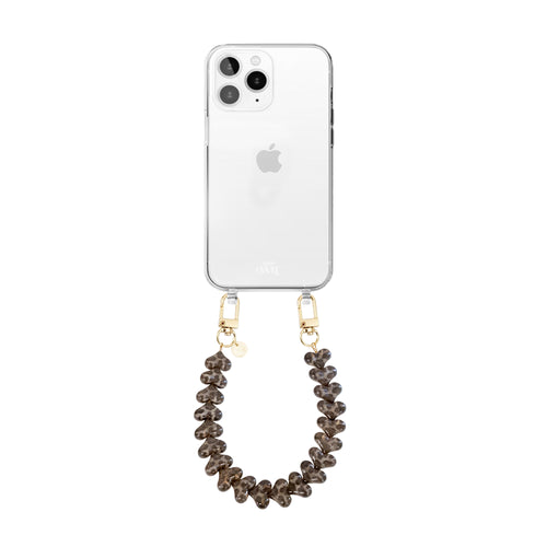 xoxo Wildhearts iPhone 12 Pro Max - Funky Hearts (Leopard) Transparant Cord Case