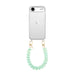 iPhone 17 Air - Funky Hearts (Green Metallic) Transparant Cord Case