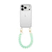 iPhone 17 Pro Max - Funky Hearts (Green Metallic) Transparant Cord Case